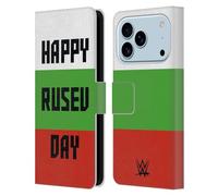 Head Case Designs sous Licence Officielle WWE Rusev Happy Rusev Day Superstars 7 Étui Portefeuille en Cuir Compatible avec Apple iPhone 17 Pro