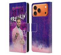 Head Case Designs sous Licence Officielle WWE Seth Freakin' Rollins Seth Rollins Étui Portefeuille en Cuir Compatible avec Apple iPhone 17 Pro Max