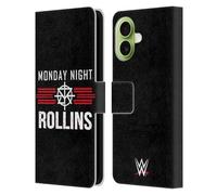 Head Case Designs sous Licence Officielle WWE Seth Rollins Monday Night Superstars 7 Étui Portefeuille en Cuir Compatible avec Apple iPhone 17