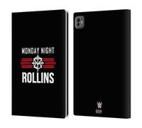 Head Case Designs sous Licence Officielle WWE Seth Rollins Monday Night Superstars 7 Étui Portefeuille en Cuir Compatible avec Apple iPad Pro 11 M4 2024