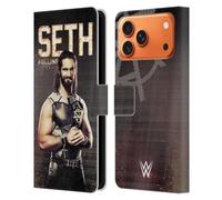 Head Case Designs sous Licence Officielle WWE Seth Rollins Superstars Étui Portefeuille en Cuir Compatible avec Apple iPhone 17 Pro Max