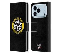Head Case Designs sous Licence Officielle WWE Slayed The Beast Seth Rollins Étui Portefeuille en Cuir Compatible avec Apple iPhone 17 Pro