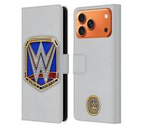 Head Case Designs sous Licence Officielle WWE Smackdown Women's Champion Ceintures de Titre Étui Portefeuille en Cuir Compatible avec Apple iPhone 17 Pro Max