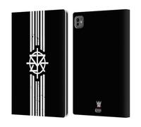 Head Case Designs sous Licence Officielle WWE Striped Logo Seth Rollins Étui Portefeuille en Cuir Compatible avec Apple iPad Pro 11 M4 2024