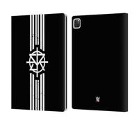 Head Case Designs sous Licence Officielle WWE Striped Logo Seth Rollins Étui Portefeuille en Cuir Compatible avec Apple iPad Pro 13 M4 2024