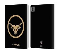Head Case Designs sous Licence Officielle WWE Taureau De Brahma d'or The Rock Étui Portefeuille en Cuir Compatible avec Apple iPad Pro 11 M4 2024