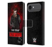 Head Case Designs sous Licence Officielle WWE The Fiend Bray Wyatt Étui Portefeuille en Cuir Compatible avec Apple iPhone 17 Air