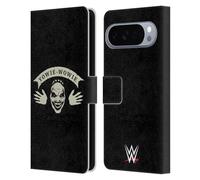 Head Case Designs sous Licence Officielle WWE The Fiend Yowie Wowie Bray Wyatt Étui Portefeuille en Cuir Compatible avec Google Pixel 10 Pro XL