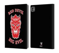 Head Case Designs sous Licence Officielle WWE Undertaker Red Devil Big Evil Superstars 8 Étui Portefeuille en Cuir Compatible avec Apple iPad Pro 11 M4 2024