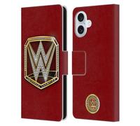 Head Case Designs sous Licence Officielle WWE Universal Champion Ceintures de Titre Étui Portefeuille en Cuir Compatible avec Apple iPhone 16 Plus