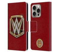 Head Case Designs sous Licence Officielle WWE Universal Champion Ceintures de Titre Étui Portefeuille en Cuir Compatible avec Apple iPhone 16 Pro