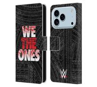 Head Case Designs sous Licence Officielle WWE We The Ones The Bloodline Étui Portefeuille en Cuir Compatible avec Apple iPhone 17 Pro