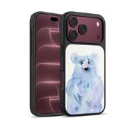Head Case Designs sous Licence Officielle Wyanne Blue Watercolour Bear Portraits De La Nature II Coque en Gel renforcée [Protection de Qualité Militaire] Compatible avec Apple iPhone 18 Pro