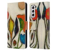 Head Case Designs sous Licence Officielle Wyanne Fleurs d'artiste Nature Coque en Cuir à Portefeuille Compatible avec Samsung Galaxy S21 5G