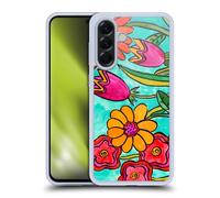 Head Case Designs sous Licence Officielle Wyanne Fleurs Funky Nature Coque en Gel [Protection de Qualité Militaire] Compatible avec Samsung Galaxy A56 5G