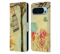 Head Case Designs sous Licence Officielle Wyanne Libre D'Être Oiseaux Coque en Cuir à Portefeuille Compatible avec Google Pixel 9 / Pixel 9 Pro