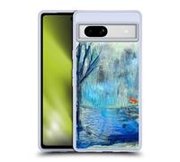 Head Case Designs sous Licence Officielle Wyanne Red Fox Blue River Nature 2 Coque en Gel [Protection de Qualité Militaire] Compatible avec Google Pixel 7a