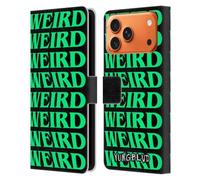 Head Case Designs sous Licence Officielle Yungblud Weird! Texte Graphiques Étui Portefeuille en Cuir Compatible avec Apple iPhone 17 Pro Max