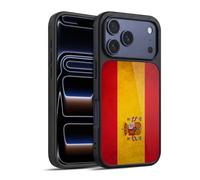 Head Case Designs Spain Spanish España Drapeaux Vintage Coque en Gel renforcée [Protection de Qualité Militaire] Compatible avec Apple iPhone 17 Pro