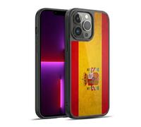 Head Case Designs Spain Spanish España Drapeaux Vintage Coque en Gel renforcée [Protection de Qualité Militaire] Compatible avec Apple iPhone 13 Pro Max