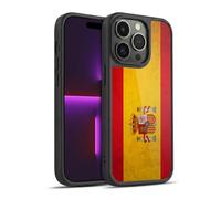 Head Case Designs Spain Spanish España Drapeaux Vintage Coque en Gel renforcée [Protection de Qualité Militaire] Compatible avec Apple iPhone 14 Pro