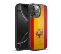Head Case Designs Spain Spanish España Drapeaux Vintage Coque en Gel renforcée [Protection de Qualité Militaire] Compatible avec Apple iPhone 16 Pro Max