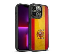 Head Case Designs Spain Spanish España Drapeaux Vintage Coque en Gel renforcée [Protection de Qualité Militaire] Compatible avec Apple iPhone 13 Pro