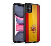 Head Case Designs Spain Spanish España Drapeaux Vintage Coque en Gel renforcée [Protection de Qualité Militaire] Compatible avec Apple iPhone 11