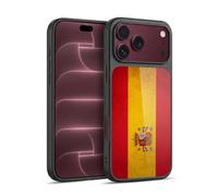 Head Case Designs Spain Spanish España Drapeaux Vintage Football Coque en Gel renforcée [Protection de Qualité Militaire] Compatible avec Apple iPhone 18 Pro Max