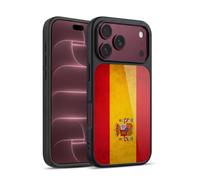 Head Case Designs Spain Spanish España Drapeaux Vintage Football Coque en Gel renforcée [Protection de Qualité Militaire] Compatible avec Apple iPhone 18 Pro