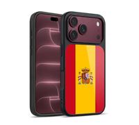 Head Case Designs Spain Spanish España Football Drapeaux des Pays 1 Coque en Gel renforcée [Protection de Qualité Militaire] Compatible avec Apple iPhone 18 Pro