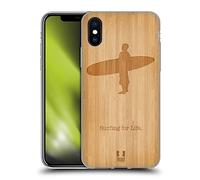 Head Case Designs Surf en Bois Sports Extrêmes - Collection 2 Coque en Gel [Protection de Qualité Militaire] Compatible avec Apple iPhone X/iPhone XS