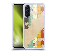 Head Case Designs Tableau Rétro Pièces de Puzzle Coque en Gel [Protection de Qualité Militaire] Compatible avec Samsung Galaxy A56 5G