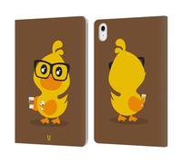 Head Case Designs Taille Basse Kawaii Canard Étui Portefeuille en Cuir Compatible avec Apple iPad Air 11 2020/2022/2024/2025