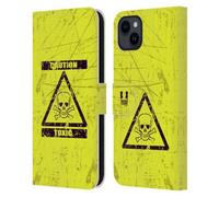 Head Case Designs Toxique Designs Assortis Étui Portefeuille en Cuir Compatible avec Apple iPhone 15 Plus