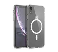 Head Case Designs TransparentCoque Rigide en Cristal avec Bumper Compatible avec Apple iPhone XR et Compatible avec MagSafe