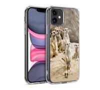 Head Case Designs Troupe De Suricate en État D'alerte Faune Coque en Gel [Protection de Qualité Militaire] Compatible avec Apple iPhone 11 Et Compatible avec MagSafe