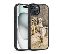 Head Case Designs Troupe De Suricate en État D'alerte Faune Coque en Gel renforcée [Protection de Qualité Militaire] Compatible avec Apple iPhone 15