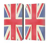 Head Case Designs Union Jack Londres La Mieux Étui Portefeuille en Cuir Compatible avec Apple iPad Air 2 (2014)