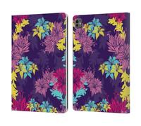 Head Case Designs Violet Anglaise Ornements Botaniques Étui Portefeuille en Cuir Compatible avec Apple iPad Pro 13 M4 2024