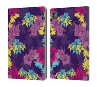 Head Case Designs Violet Anglaise Ornements Botaniques Étui Portefeuille en Cuir Compatible avec Apple iPad Pro 11 M4 2024