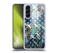Head Case Designs Vol De Ciel Bleu Tissus À Motifs Orientaux Coque en Gel [Protection de Qualité Militaire] Compatible avec Samsung Galaxy A56 5G
