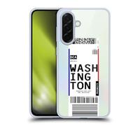 Head Case Designs Washington DC, USA Étiquettes À Bagages Coque en Gel [Protection de Qualité Militaire] Compatible avec Samsung Galaxy A36 5G