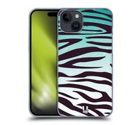 Head Case Designs Zèbre Copies Animal de Manie Coque Dure pour l'arrière Compatible avec Apple iPhone 15 Plus