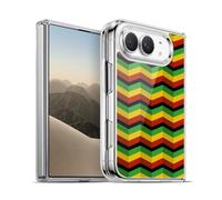 Head Case Designs Zigzag Couleur Rasta - Motifs Coque en Gel [Protection de Qualité Militaire] Compatible avec Apple iPhone Duo Et Compatible avec MagSafe