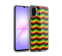 Head Case Designs Zigzag Couleur Rasta - Motifs Coque en Gel [Protection de Qualité Militaire] Compatible avec Samsung Galaxy A07 4G