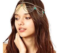Head Chain Jewelry Headband Tassel Chain Hair Band Party Headpiece Festival Prom Wedding Headband for Hall pour les occasions spéciales et les festivals