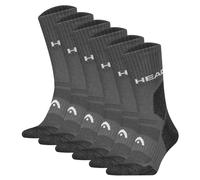 HEAD Chaussettes de sport gris foncé / gris chiné / blanc, Taille 35-38