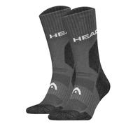 HEAD Chaussettes de sport gris foncé / noir / blanc, Taille 35-38