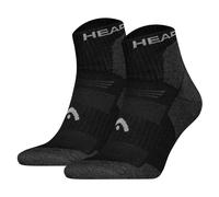 HEAD Chaussettes Quarter Unisexe 2 Paire, Randonnée 39-46, Noir Gris Taupe
